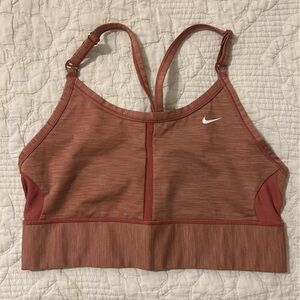Nike Indy Long Line sports bra, Canyon Rust, size L